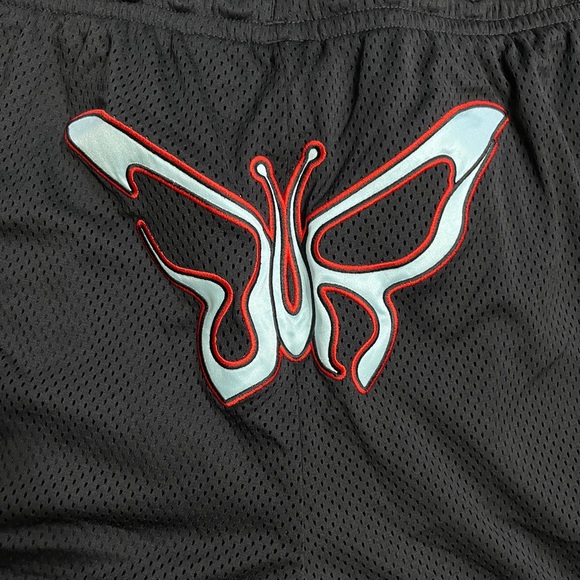 NWT - Puma x Dua Lipa Women’s Butterfly Mesh Basketball Shorts - Size L - Picture 8 of 9